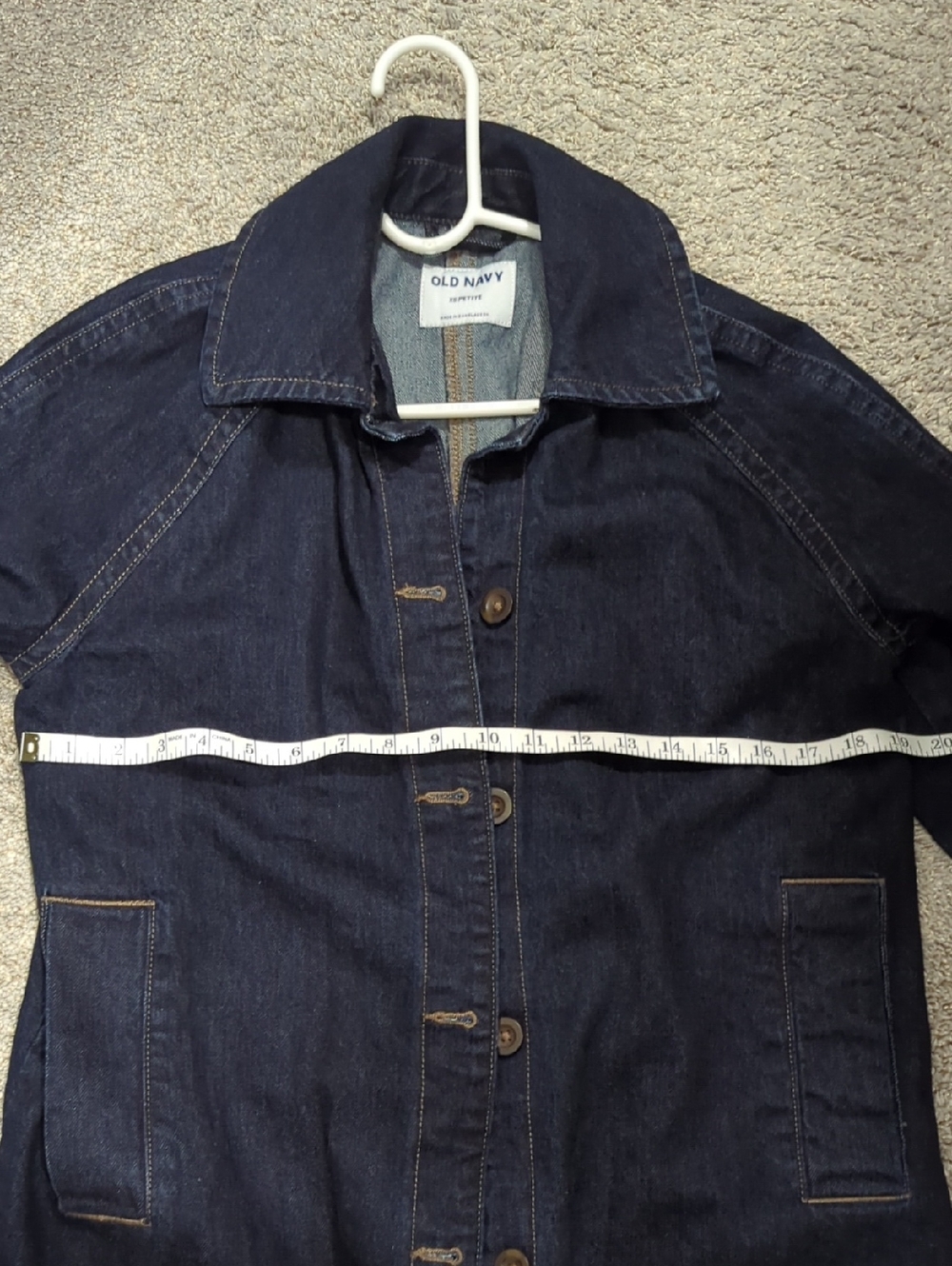 Old Navy Women's Dark Blue Denim Coat - Picture 10 of 10